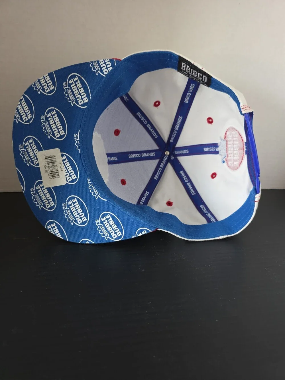 Dubble Bubble Blue & White Snapback Hat with Red Logo